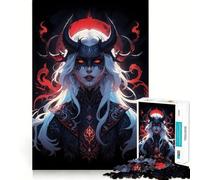 The Fiery Witch Jigsaws 1000 Pieces for Adults Brain Challenge Toy Peaceful Time Clear Cut Art Collectible (38x26cm)