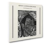 The Fifth Bauhaus By Ernst Ludwig Kirchner Canvas Print | Gallery Wrapped 30mm Frame Wall Art | 20x20 inches | Ready to Hang | Surrealist Picture | Living Room Bedroom Lounge Office