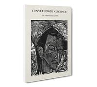 The Fifth Bauhaus By Ernst Ludwig Kirchner Canvas Print | Gallery Wrapped 30mm Frame Wall Art | 24x16 inches | Ready to Hang | Surrealist Picture | Living Room Bedroom Lounge Office