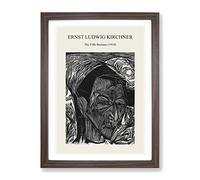 The Fifth Bauhaus By Ernst Ludwig Kirchner Exhibition Museum Painting Framed Print | A3 Walnut Framed Wall Art | Ready to Hang | Modern Historical Picture | Living Room Bedroom Lounge Office