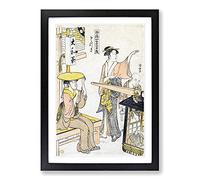 The Fifth Month by Torii Kiyonaga Framed Print | A2 Black Framed Wall Art | Ready to Hang | Modern Nature Picture | Living Room Bedroom Lounge Office