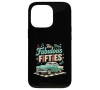 The Fifties 1950s Car Music Checkerboard Rockabilly Sock Hop Case for iPhone 13 Pro