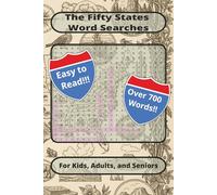 The Fifty States: Word Search Puzzle Book, Easy to Read, Featuring Facts and Fun from All Fifty States in America | 6x9inches, 101 pages | Great for...Gifts, Road Trips, and Brain Exercises