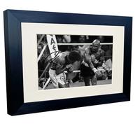 THE FIGHT-THE WAR Marvelous Marvin Hagler vs Thomas Hitman Hearns 1985 Boxing Autographed Signed Signature Photo Photograph Picture Frame Poster The Four Kings Hagler Hearns Leonard Duran 2