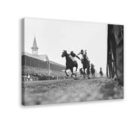 The Fighting Finish 1933 Kentucky Derby Horse Racing Canvas Art Poster And Wall Art Picture Print Modern Family Bedroom Decor Frame 24x36inch(60x90cm)