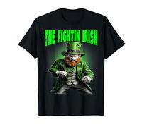 The Fighting Irish Crazy Leprechaun funny Irish tee T-Shirt