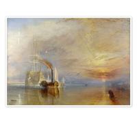 The fighting Temeraire Poster by Joseph Mallord William Turner 40 x 30 cm Yellow Wall art Wall decor