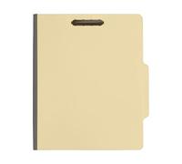 The File King Two Divider Manila Classification File Folder - Letter Size | Box of 25 | 2/5 ROC Top Tab | 1" Expansion | 2" Fastener Prongs | Made in America
