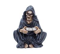 The Final Boss Grim Reaper Gamer Figurine 15.3cm - Gaming Skeleton Ornament, Dark Humour Collectible Décor