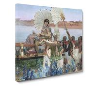 The Finding Of Moses, by Lawrence Alma Tadema Canvas Print | Gallery Wrapped 30mm Frame Wall Art | 14x14 inches | Ready to Hang | Classic Picture | Living Room Bedroom Lounge Office