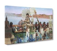 The Finding Of Moses, By Lawrence Alma Tadema Canvas Print | Gallery Wrapped 30mm Frame Wall Art | 20x14 inches | Ready to Hang | Classic Picture | Living Room Bedroom Lounge Office