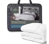 The Fine Bedding Company - Boutique Silk Duvet - Luxury Bedding - Machine Washable (13.5 Tog, King)
