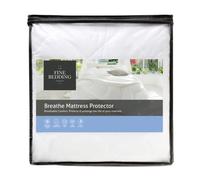 The Fine Bedding Company - Breathe Mattress Protector - Single - Cooling & Moisture Wicking - Mattress Topper - Machine Washable