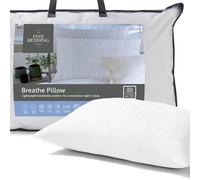 The Fine Bedding Company - Breathe Pillow - Cooling & Moisture Wicking - Soft/Medium Support - Temperature Control - Machine Washable (Standard (Pack of 4))