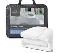 The Fine Bedding Company - Breathe Duvet - 7 Tog - Summer -Cooling & Moisture Wicking, Temperature Control, Machine Washable, Lightweight and Hypoallergenic - Super King