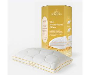 The Fine Bedding Company HoneyFoam™ Pillow - Sustainable Adjustable Memory Foam Pillow, Washable Luxury Hotel Pillows for All Sleep Positions - Adjustable for Soft, Medium and Firm Support