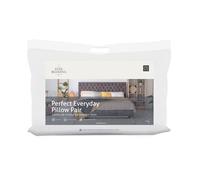The Fine Bedding Company Luxury Everyday Pillows - Medium Pillow Pair for Back and Side Sleepers with Advanced Smartfil® Fibre, Sustainable Comfort, Hypoallergenic, Machine Washable - 2 Pack