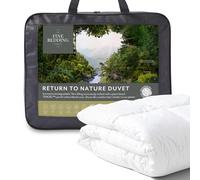 The Fine Bedding Company Return To Nature Single Duvet 4.5 Tog. Summer, Hypoallergenic, Sustainable, Feels like Down, Cotton Duvet Double. UK's 1st Eco Quilt, Biodegradable Fill (4.5 Tog Super King)