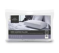 The Fine Bedding Company Side Sleeper Pillow - Medium Pillow with Flowfil Fibres, 230 Thread Count Cotton Cover, Pillows for Side Sleepers, Hypoallergenic, Machine Washable - Single (1 Pack)