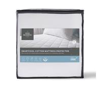 The Fine Bedding Company - Smart Temperature Mattress Protector - King Size - Activated Cooling Technology - Mattress Topper - Machine Washable