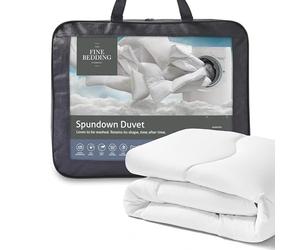 The Fine Bedding Company Spundown Duvet 10.5 Tog - King Size | Recycled Eco Smartfil®, Hypoallergenic and Washable, Hotel Quality Quilt, All Seasons Duvet King Bed Size