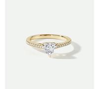 The Fine Collective Bella | 9ct Yellow Gold 0.95ct tw Trillion Cut Lab Grown Diamond Ring - N