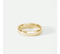 The Fine Collective Classic 9ct Yellow Gold Court Wedding Band Ring - 4mm - U