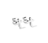 The Fine Collective Men's Stainless Steel Cross Stud Earrings