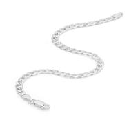 The Fine Collective Sterling Silver Curb Chain (4.3mm) Bracelet 8 inch