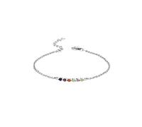 The Fine Collective Sterling Silver Multi-colour Stone Bar Bracelet