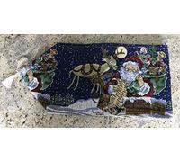 The Fine Dining Collection Harwoods Santa Tapestry Table Runner, 33cm x 182cm with Tassles