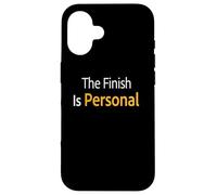 The Finish Is Personal Marathon Runner Mindset Design Case for iPhone 16