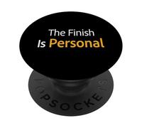 The Finish Is Personal Marathon Runner Mindset Design PopSockets Adhesive PopGrip