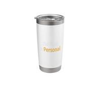 The Finish is Personal Marathon Runner Mindset Design Stainless Steel Insulated Tumbler
