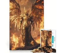 The Fire Angel Knight 1000 Teenager Pieces Jigsaw Puzzle Mind Exercise Toy Bonding Time Precision Cut Art Collection Piece (50x75cm)