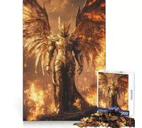 The Fire Angel Knight Jigsaw Puzzles 1000 Piece for Teenagers Improve Memory Relaxing Fun Sharp Edge Unique Gift (38x52cm)