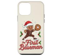 The First Baseman Gingerbread Christmas Baseball Case for iPhone 12 mini