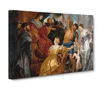 The First Book Of Kings In The Bible By Peter Paul Rubens Canvas Print | Gallery Wrapped 30mm Frame Wall Art | 30x20 inches | Ready to Hang | Classic Religious Picture | Living Room Lounge Office
