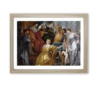 The First Book Of Kings In The Bible By Peter Paul Rubens Classic Painting Framed Print | A2 Oak Framed Wall Art | Ready to Hang | Classic Religious Picture | Living Room Bedroom Lounge Office