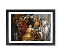 The First Book of Kings in The Bible by Peter Paul Rubens Framed Print | A2 Black Framed Wall Art | Ready to Hang | Modern Religious Picture | Living Room Bedroom Lounge Office