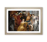 The First Book of Kings in The Bible by Peter Paul Rubens Framed Print | A2 Oak Framed Wall Art | Ready to Hang | Modern Religious Picture | Living Room Bedroom Lounge Office