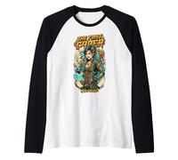 The First Coder Ada Lovelace Steampunk Tech Graphic Coding Raglan Baseball Tee