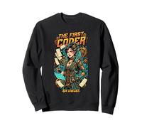 The First Coder Ada Lovelace Steampunk Tech Graphic coding Sweatshirt