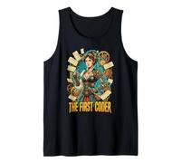 The First Coder Graphic Steampunk Victorian Cyberpunk Tank Top
