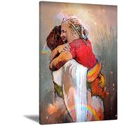 The First Day In Heaven Prints Girl Embracing & Hugging Jesus Wall Art Canvas Posters I Held Him Would Not Let Him Go Jesus Christ Poster Pictures First Day In Heaven Prayer For Healing Christian