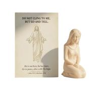 The First Easter Dawn: A Tear A Promise Women At The Tomb Sculpture Set with Prayer Card Easter Decor Meaningful Gift for Family Friends Cooking Ornament (Dark Green, One Size)