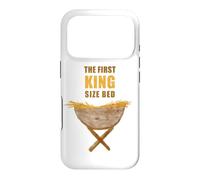 The First King Size Bed - Christmas Nativity Manger Pun Case for iPhone 17 Pro