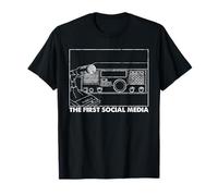 The First Social Media, Ham Radio Operator, Funny Gift T-Shirt