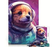The First Wuff Astronaut 1000 Piece Jigsaws for Teenagers Puzzle Wise Think Toy Simple Fun Tight Cut Santa Wish Pick (38x52cm)