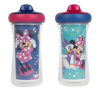 The First Years Disney Minnie Mouse Insulated Sippy Cups - Insulated Toddler Cups with Bite-Resistant Hard Spout - 9 Ounces - 2 Count